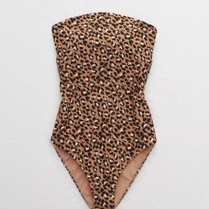 Aerie Strapless One Piece Swimsuit